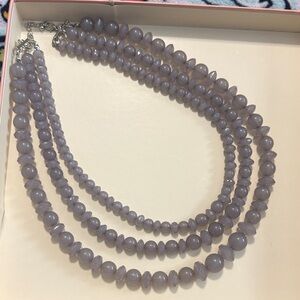 Elegant gray Beaded Necklace